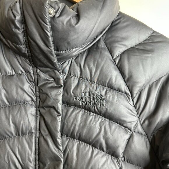 The North Face Long 600 Down Insulated Jacket Womens Black Small Parka Outdoor - Picture 6 of 16